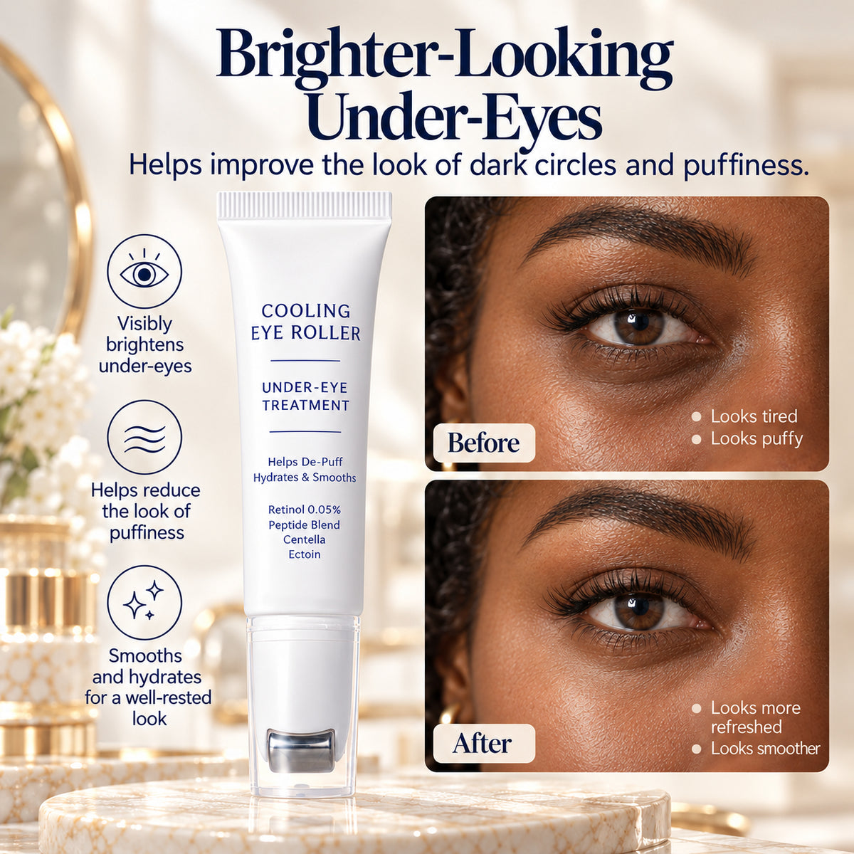 Eye serum product and routine