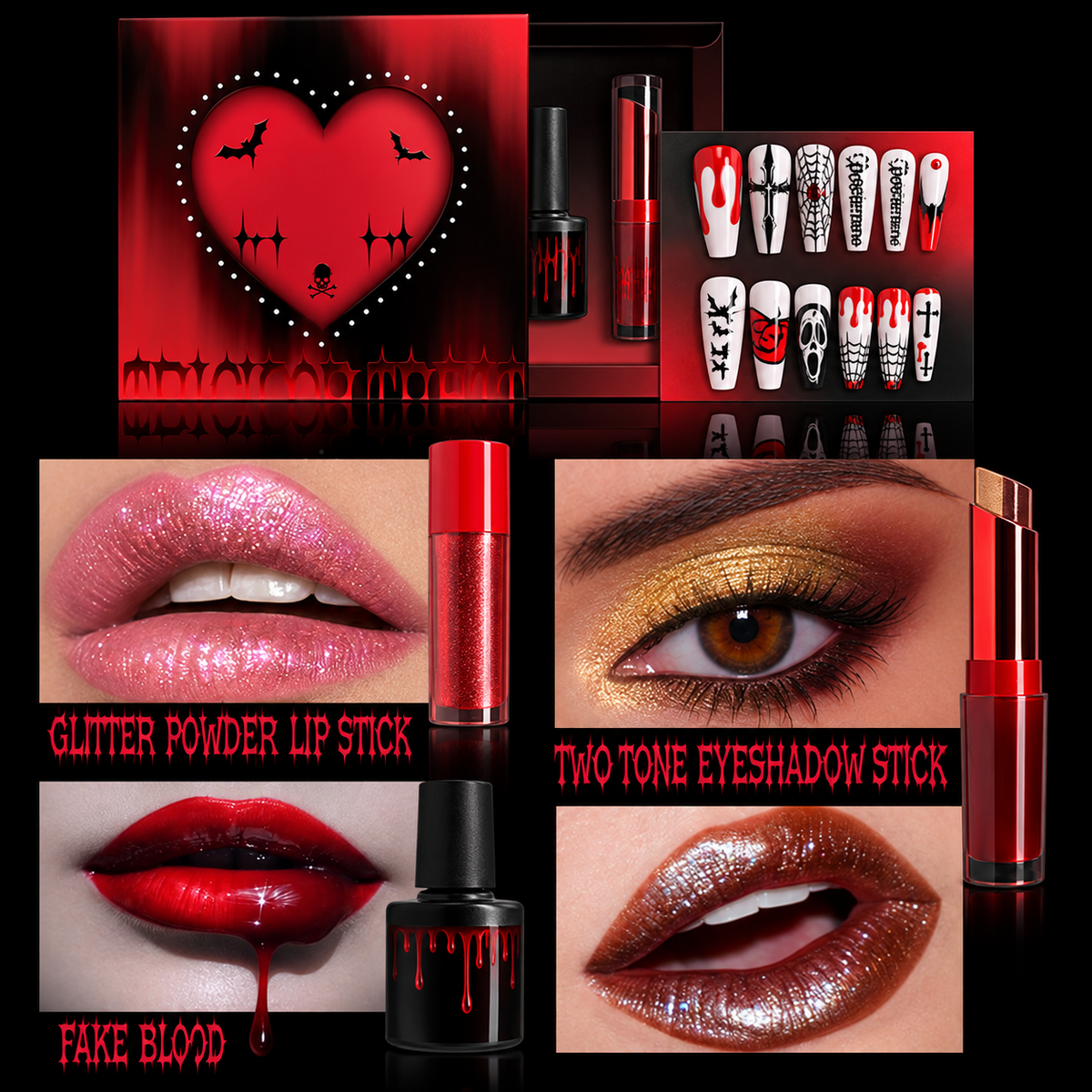 4-in-1 Halloween Glam Kit