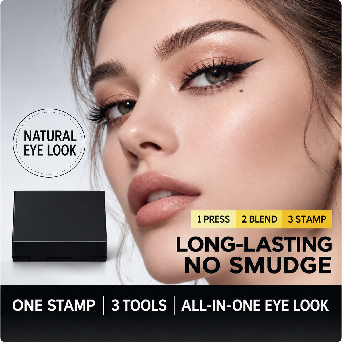 3-in-1 Eye Makeup Stamp Kit – Eyeliner, Lower Lashes & Beauty Mark