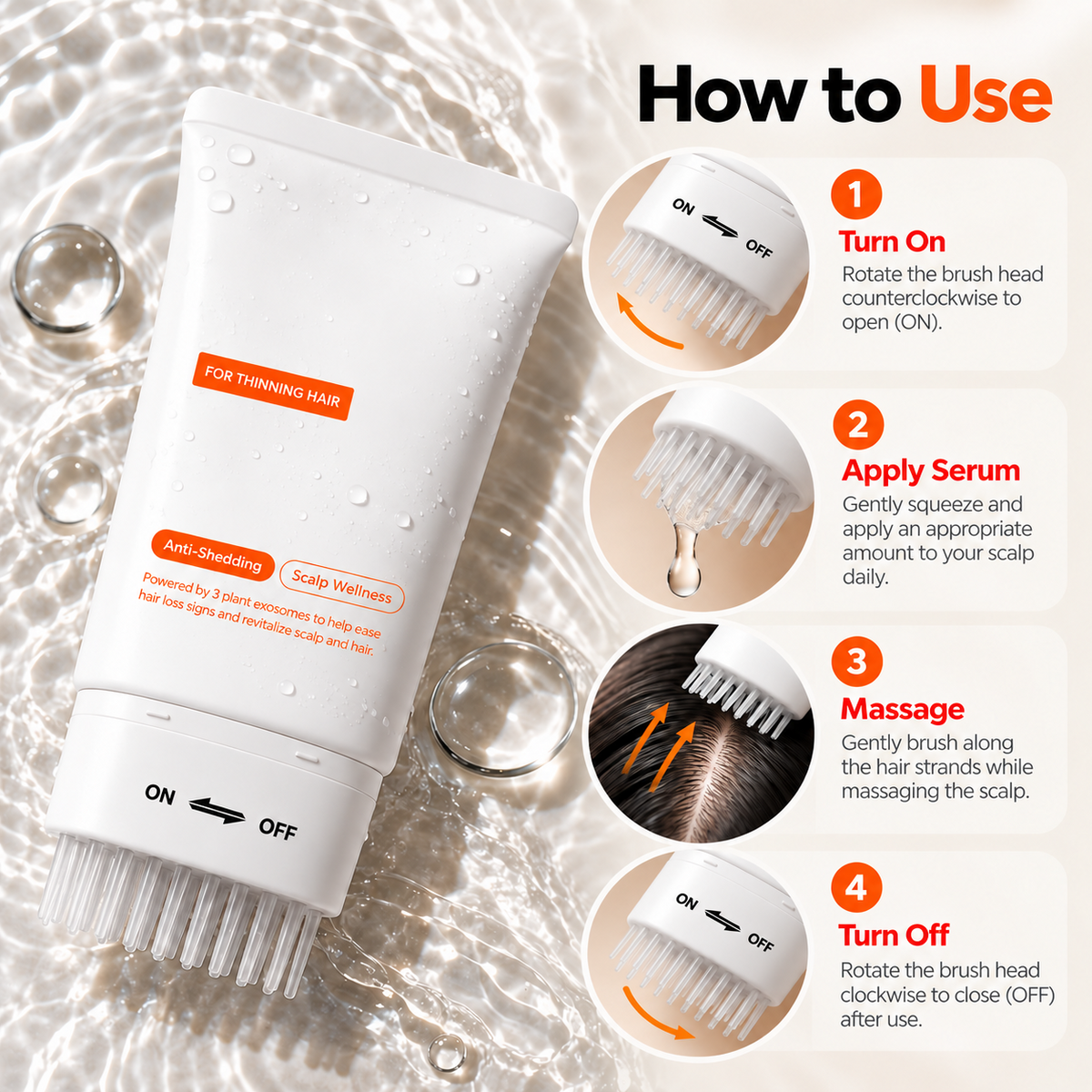 Targeted Scalp Care, Built Into Every Stroke