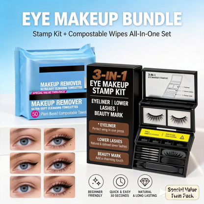 Gentle Eye Makeup Remover Wipes – 50 Ct Twin Pack