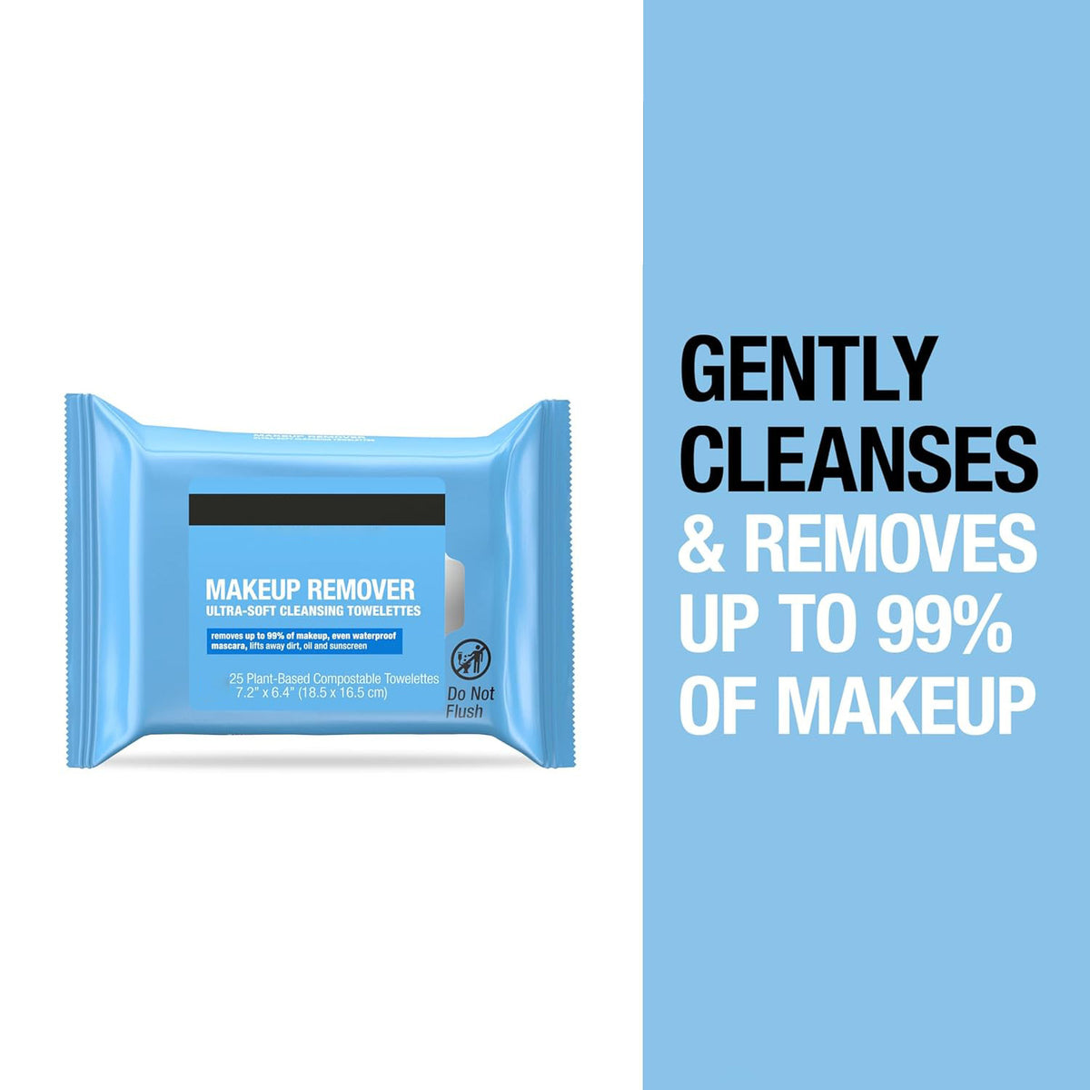 Gentle Eye Makeup Remover Wipes – 50 Ct Twin Pack