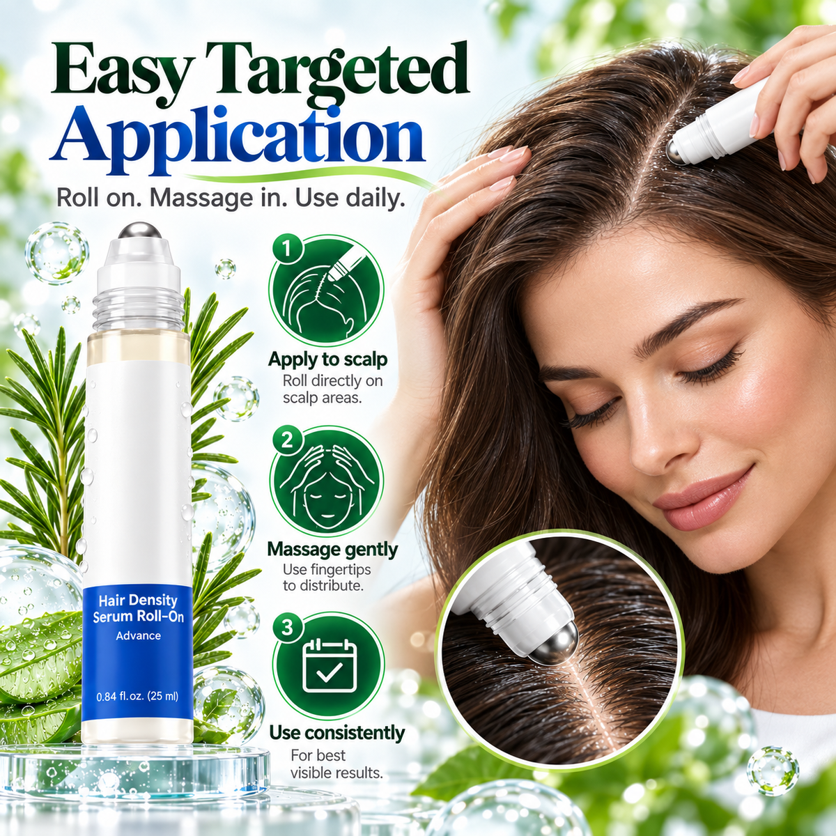 2-in-1 Hair & Brow Density Roll-On Serum