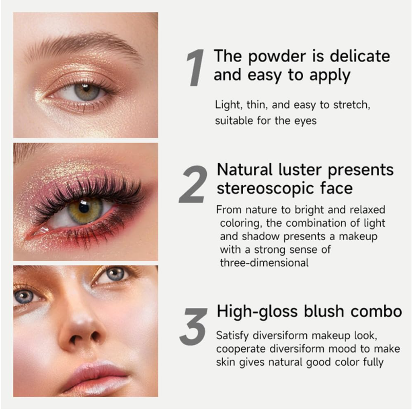 Multi-Use Shimmer Glow Palette